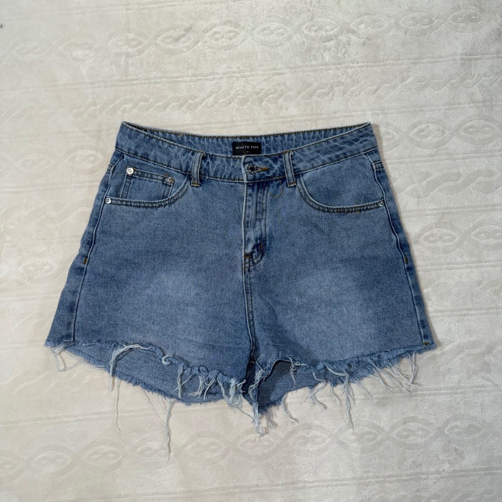 White Fox Denim Shorts‎